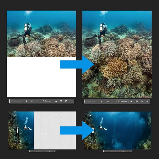 Underwater photos and videos for AI models