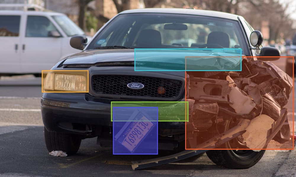 Bounding Box Annotation for Vehicles Damages